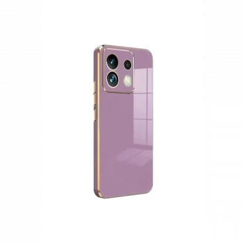 Xiaomi Redmi Note 13 Pro 5G Kılıf Volet Silikon - Mor