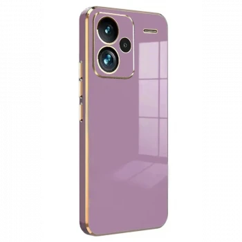 Xiaomi Redmi Note 13 Pro Plus Kılıf Volet Silikon - Mor