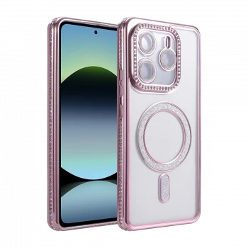 Xiaomi Redmi Note 14 4G Joke Simli Magneticsafe Kılıf - Pembe