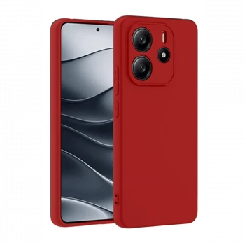 Xiaomi Redmi Note 14 4G Kılıf First Silikon - Kırmızı
