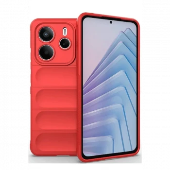 Xiaomi Redmi Note 14 4G Kılıf Optimum Silikon - Kırmızı