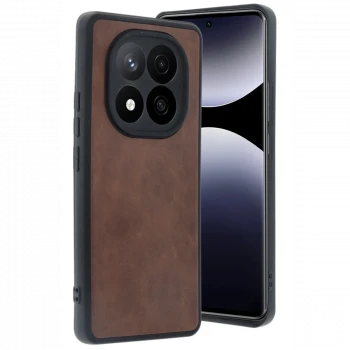 Xiaomi Redmi Note 14 Pro 4G Kılıf Aras Deri Kapak - Taba