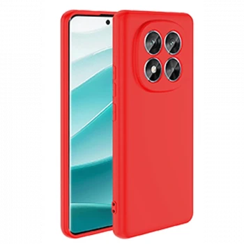 Xiaomi Redmi Note 14 Pro 4G Kılıf First Silikon - Kırmızı