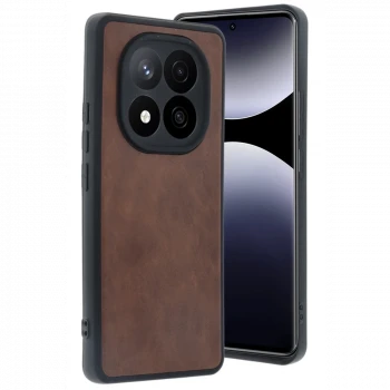 Xiaomi Redmi Note 14 Pro 5G Kılıf Aras Deri Kapak - Taba