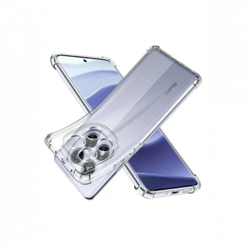 Xiaomi Redmi Note 14 Pro 5G Kılıf Lüx Şeffaf Silikon