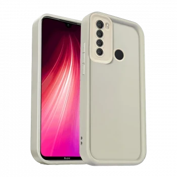 Xiaomi Redmi Note 8 Kılıf Viera Silikon - Krem