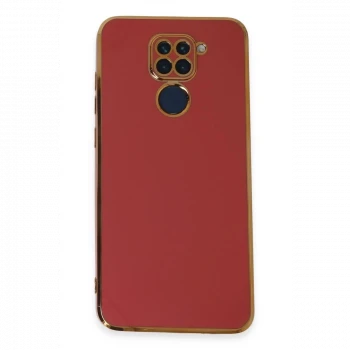 Xiaomi Redmi Note 9 Kılıf Volet Silikon - Kırmızı