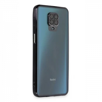 Xiaomi Redmi Note 9 Pro Kılıf Razer Lensli Silikon - Siyah