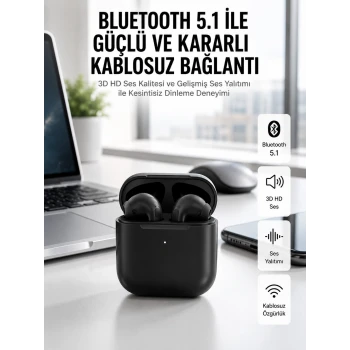 Yeni Nesil Bluetooth Kulaklık İOS Android Uyumlu HD Ses Performansı