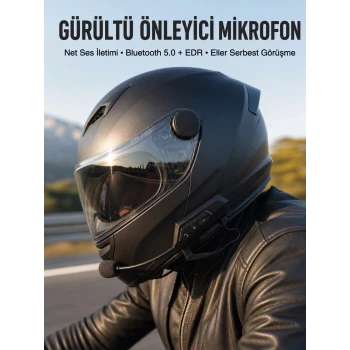 Yeni Nesil Dinleme Ve Konuşma Özellikli Intercom Kask Kulaklığı 5.0 Bluetooth