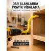 12 Parça Akrobat Bits Seti Çok Amaçlı Vidalama Dayanıklı Çelik Yeni Nesil