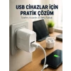 12W USB Şarj Adaptörü 5V 2.4A Hızlı ve Güvenli Şarj Başlığı