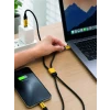 240W Çoklu Şarj Kablosu Type-C Lightning Micro USB Örgü Kablo
