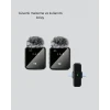 2in1 Kablosuz Yaka Mikrofonu iOS ve Android Uyumlu