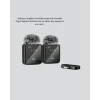 2’li Kablosuz Yaka Mikrofonu Type-C ve Lightning Uyumlu Profesyonel Set