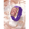 3 Kordonlu Rose Gold Kasalı Kadın Akıllı Saat Seti