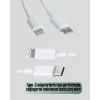 30W Type-C Lightning Hızlı Şarj Kablosu 1.2m iPhone Uyumlu