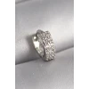 316L Çelik Gümüş Renk Zirkon Taşlı Tragus Piercing
