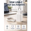 35W USB-C Hızlı Şarj Adaptörü Type-C to C Kablo Seti