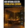 3x3 Metre Ağ LED ile Bahçenize Sıcak ve Şık Aydınlatma