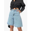 Rahat Kesim Denim Şort Çift Cepli