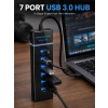 7 Port USB 3.0 Çoklayıcı Hub 5Gbps Veri Aktarım Adaptörü