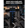7 Port USB 3.0 Hub 5Gbps Süper Hızlı USB Çoklayıcı