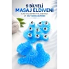 9 BİLYELİ MASAJ ELDİVENİ KAN DOLAŞIMINI HIZLANDIRAN VE CİLT GENÇLEŞTİREN