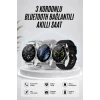 Akıllı Saat Amoled Ekran Bluetooth Bağlantılı Sesli Görüşme Nabız Ölçer