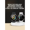 Akıllı Saat Amoled Ekran Bluetooth Bağlantılı Sesli Görüşme Nabız Ölçer