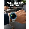 Akıllı Saat Çelik Kordonlu Amoled Ekran Android ve İOS Uyumlu Çağrı Cevaplayabilen Yeni Nesil