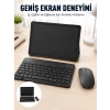 Android İşletim Sistemli SIM Kart Girişli Tablet Bluetooth Klavye Mouse Seti Mobil İnternet Destekli