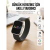 Android ve İOS Uyumlu Uyku ve Sağlık Takibi Yapabilen 3 Kordonlu Akıllı Saat