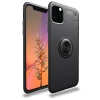 Apple iPhone 11 Pro Kılıf Range Yüzüklü Silikon - Siyah