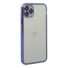 Apple iPhone 11 Pro Kılıf Razer Lensli Silikon - Mor