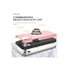 Apple iPhone 11 Pro Max Kılıf Elit Yüzüklü Kapak - Pembe