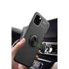 Apple iPhone 11 Pro Max Kılıf Range Yüzüklü Silikon - Siyah