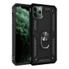 Apple iPhone 11 Pro Max Kılıf Sofya Yüzüklü Silikon Kapak - Siyah
