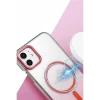 Apple iPhone 12 Glossy Magsafe Kapak - Mavi