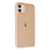 Apple iPhone 12 Kılıf Elegant Kapak - Pudra