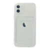 Apple iPhone 12 Kılıf Kart Şeffaf Silikon - Şeffaf