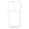 Apple iPhone 12 Kılıf Kart Şeffaf Silikon - Şeffaf