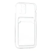 Apple iPhone 12 Kılıf Kart Şeffaf Silikon - Şeffaf