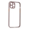 Apple iPhone 12 Kılıf Miami Şeffaf Silikon - Açık Mor