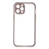 Apple iPhone 12 Kılıf Miami Şeffaf Silikon - Açık Mor