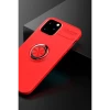Apple iPhone 12 Kılıf Range Yüzüklü Silikon - Kırmızı