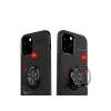 Apple iPhone 12 Kılıf Range Yüzüklü Silikon - Kırmızı
