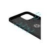 Apple iPhone 12 Kılıf Range Yüzüklü Silikon - Siyah-Mavi