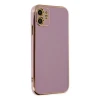Apple iPhone 12 Kılıf Volet Silikon - Mor
