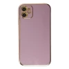 Apple iPhone 12 Kılıf Volet Silikon - Mor